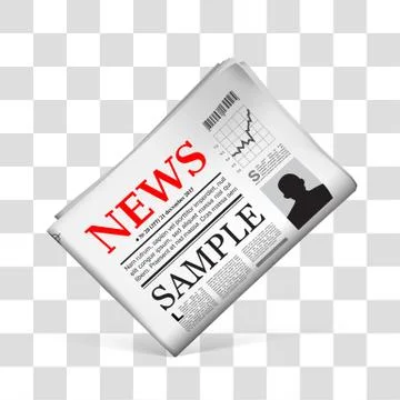 Blank newspaper. Vector illustration Stock Illustration