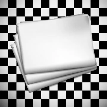 Blank newspaper. Vector illustration Stock Illustration