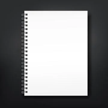 Blank note book Stock Illustration