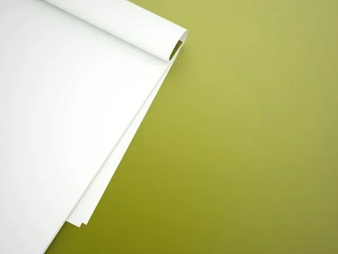 Blank note book rendered on green background イラスト素材