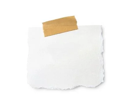 Blank Note With A Clipping Path Fotos de archivo