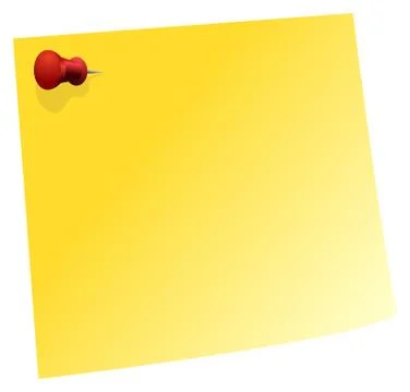 Blank Note Stock Illustration