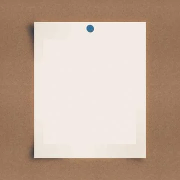 Blank note paper on board background Stock Illustration