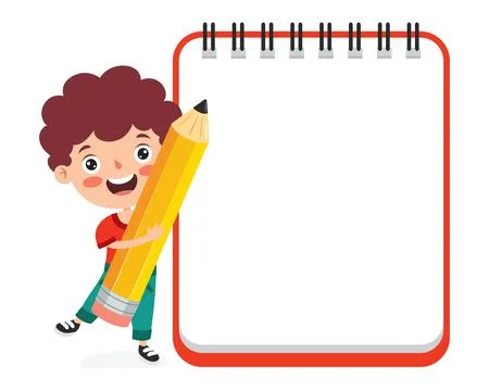 Blank Note Paper For Children Education Stock Illustration