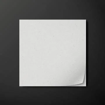 Blank note paper Stock Illustration