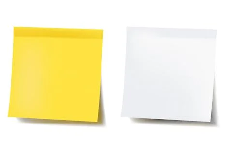 Blank note set Stock Illustration