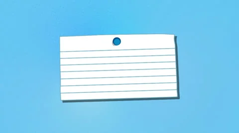 Blank Note With Thumbtack, Alpha Included Stock Footage 24837729