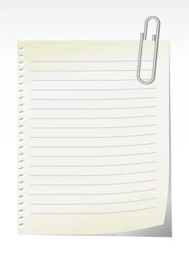 Blank note - vector 스톡 일러스트