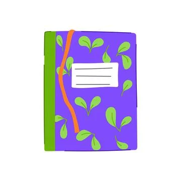 Blank notebook cartoon vector illustration Illustrazione stock
