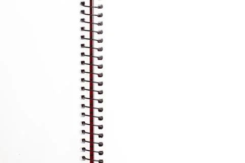 A blank notebook with copy space in a close up view Stock Photos