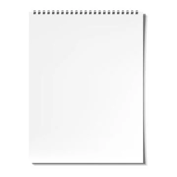 Blank notebook Stock Illustration
