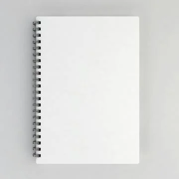 Blank notebook Illustrazione stock
