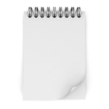 Blank notebook Stock Illustration