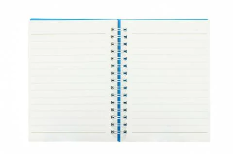 Blank notebook isolated on white background Stock Photos