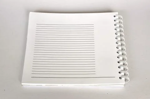 Blank notebook open Stock Photos