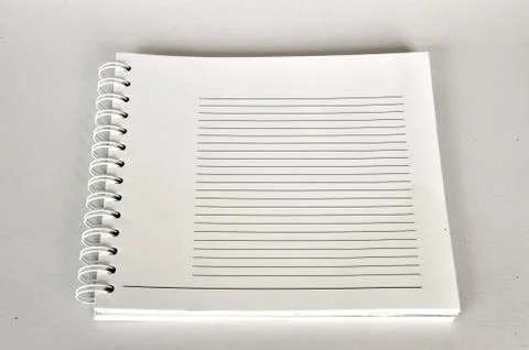 Blank notebook open Stock Photos