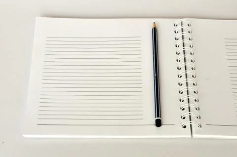 Blank notebook open Stock Photos