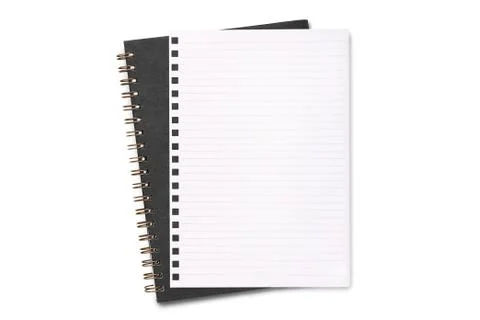 Blank notebook or notepad with line paper Stock Photos