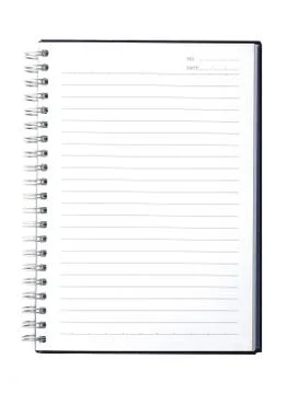 Blank notebook Foto stock