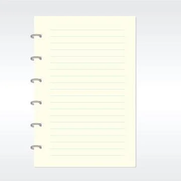 Blank notebook vector Stock Illustration