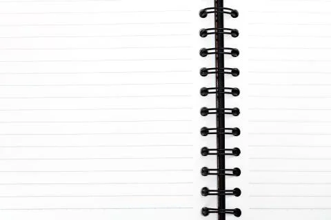 Blank notebook with white page Stock Photos