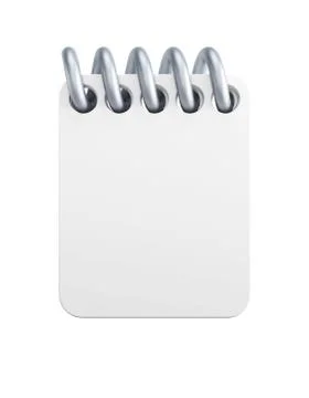 Blank notepad Stock Illustration