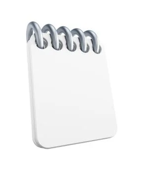 Blank notepad Stock Illustration