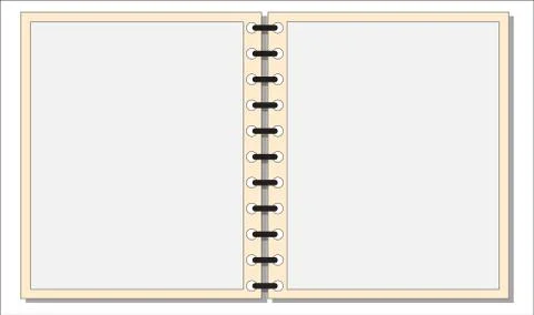 Blank notepad Illustrazione stock