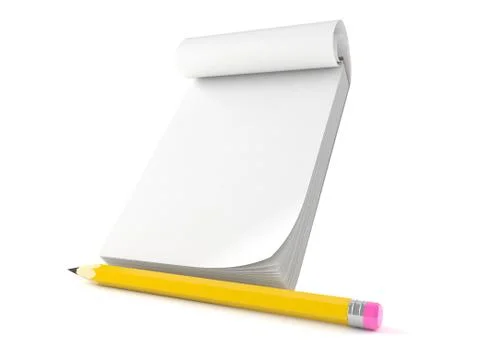 Blank notepad Stock Illustration