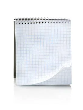 Blank notepad isolated Foto stock