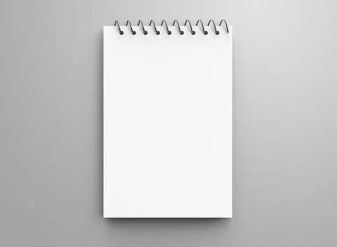 Blank notepad mockup Stock Illustration