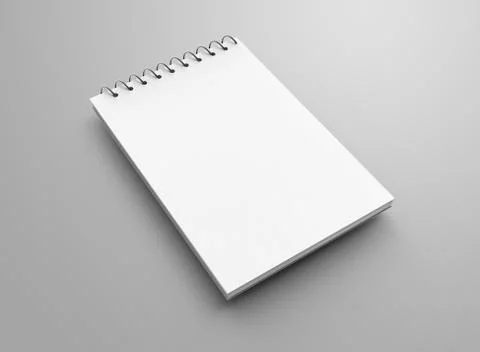 Blank notepad mockup Illustrazione stock