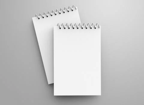 Blank notepad mockup Illustrazione stock