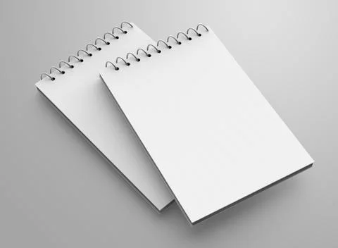 Blank notepad mockup Illustrazione stock