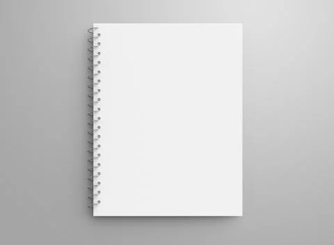 Blank notepad mockup Stock Illustration