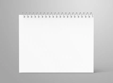 Blank notepad mockup Ilustração Stock