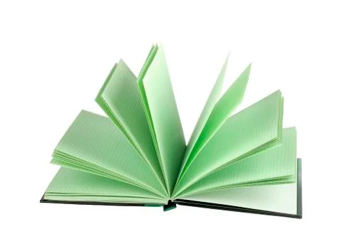 Blank notepad with open lined pages isolated Stock Photos