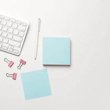 Blank notepad with pen on with background Stock Photos