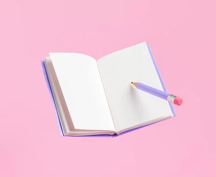 Blank notepad with pencil for creating new project Photos