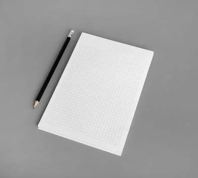 Blank notepad, pencil Stock Photos