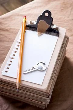 Blank notepad Stock Photos