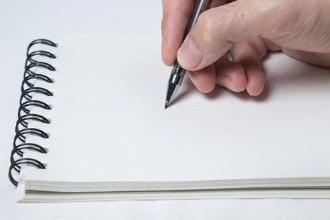 Blank notepad sheet, background for lettering and logo. Stock Photos