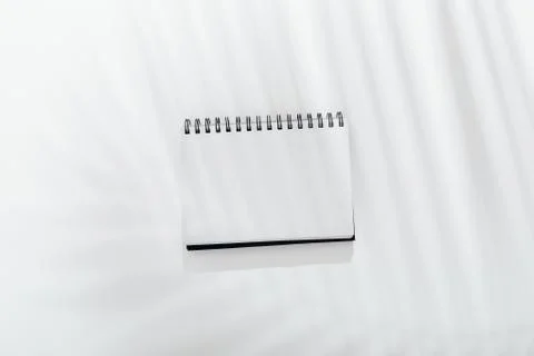 Blank notepad on white background Stock Photos