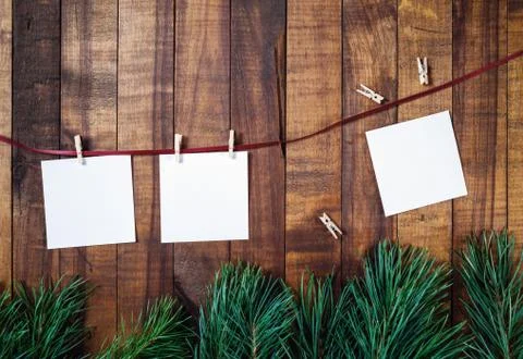 Blank notes or photos Stock Photos