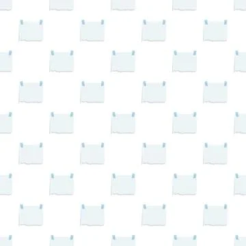 Blank notes pattern on white background Stock Illustration