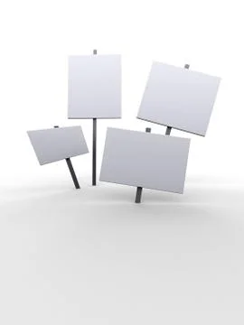 Blank notices Stock Illustration