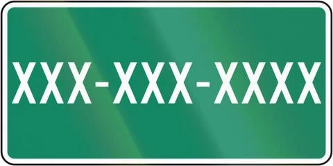 Blank Number in Canada Stock Illustration