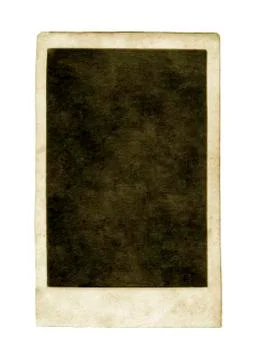 Blank old black and white photo Stock Photos