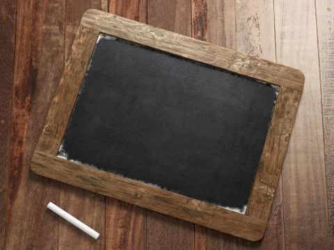Blank old blackboard Stock Illustration