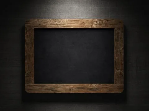 Blank old blackboard Stock Photos